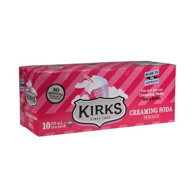 Kirks Creaming Soda Karton - Australian Import 10x375 ml