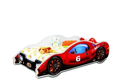 Modernes Rotes Kinderbett Autobett Luxus Design Kinderzimmer Möbel Holz