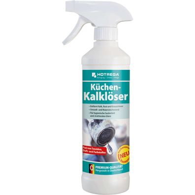 Hotrega Küchen Kalklöser Kalk Entferner Küchenreiniger Rost Grauschleier 500ml