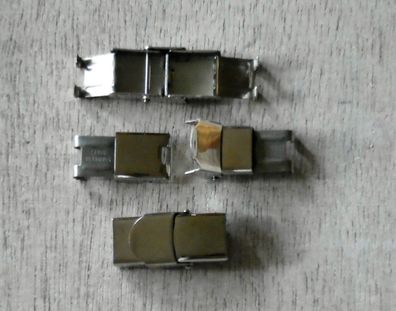 Verschluss Haken, Edelstahl, für 10mm breites flaches Band, 4mm dick V25a