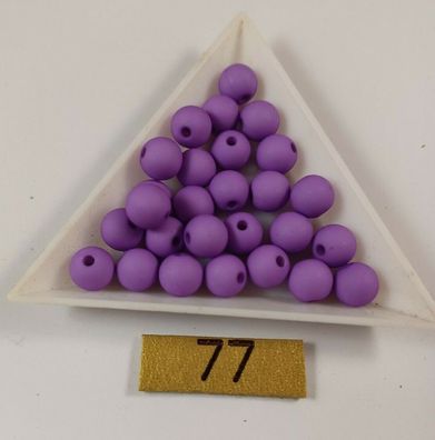 Acrylperlen paisley purple matt 8mm Auswahl 25/150 Stück Farb-Nr.77 (Gr. 8 mm)
