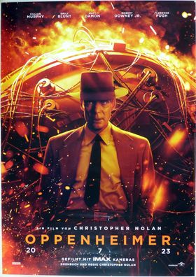 Oppenheimer - Original Kinoplakat A0 - Hauptmotiv - Christopher Nolan - Filmposter