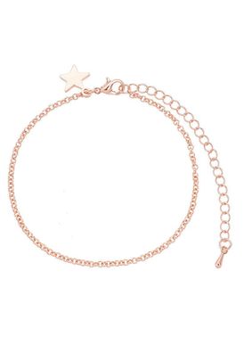 Armband rosegold 18-24cm mit einem Stern