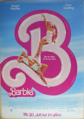 Barbie - Original Kinoplakat A0 - Hauptmotiv - Margot Robbie Ryan Gosling -Filmposter