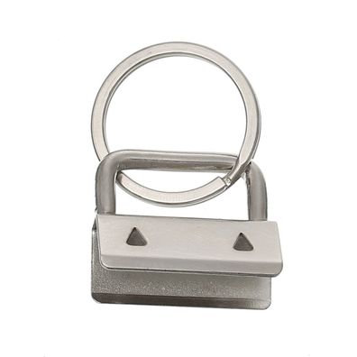 Schlüsselring mit Clip für Schlüsselband 25mm, silber, 1 Stück V142
