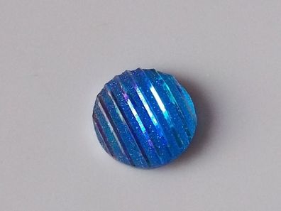 Cabochons Klebestein Streifen grün/ blau irisierend 16mm 4 Stück CA16-3 (Gr. 16mm)