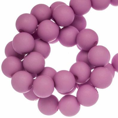Acrylperlen lila matt 4mm 100 Stück Farb-Nr.022 (Gr. 4mm)