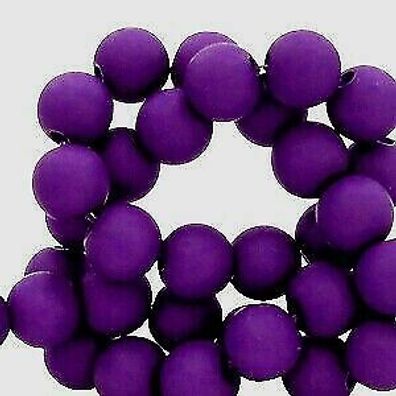 Acrylperlen violett Tillandsia matt 4mm 100 Stück Farb-Nr.025 (Gr. 4mm)