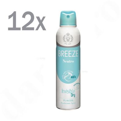 Breeze Neutro deo 12x 150 ml Unisex deodorant ohne Alkohol