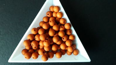 Acrylperlen Rost orange matt 6mm Auswahl 50/300 Stück Farb-Nr.36 (Gr. 6 mm)