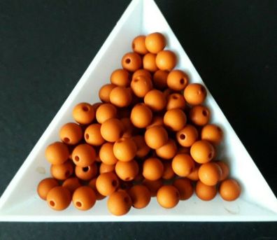 Acrylperlen Rost orange matt 4mm Auswahl 100/600 Stück Farb-Nr.36 (Gr. 4 mm)