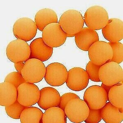 Acrylperlen orange matt 6mm Auswahl 50/300 Stück Farb-Nr.62 (Gr. 6 mm)