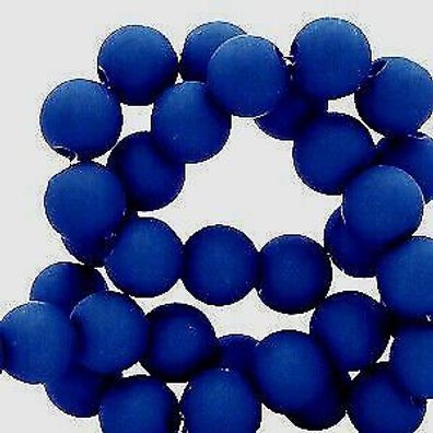 Acrylperlen royal blau matt 4mm Auswahl 100/600 Stück Farb-Nr.74 (Gr. 4 mm)