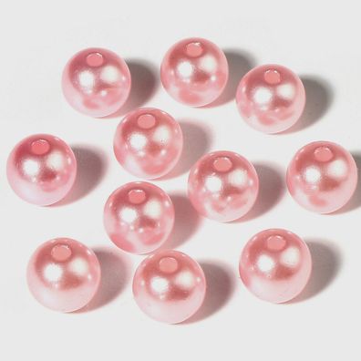 Acrylperlen glänzend rosa 6mm Auswahl 50/300 Stück Farb-Nr.09 (Gr. 6 mm)