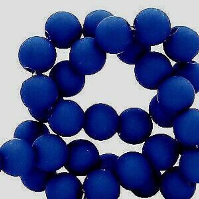 Acrylperlen royal blau matt 6mm Auswahl 50/300 Stück Farb-Nr.74 (Gr. 6 mm)