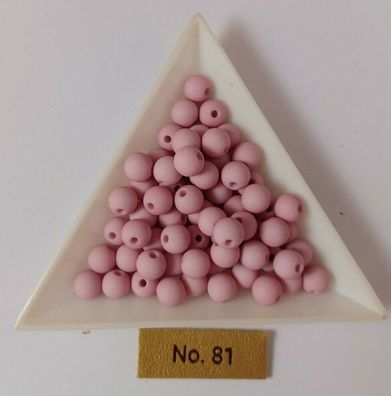 Acrylperlen pink sorbet kirsch 6mm Auswahl 50/300 Stück Farb-Nr.81 (Gr. 6 mm)