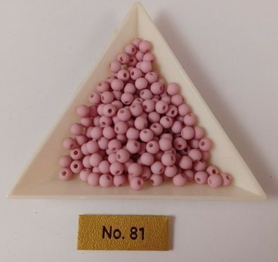Acrylperlen pink sorbet kirsch matt 4mm Auswahl 100/600 Stück Farb-Nr.81 (Gr. 4 mm)