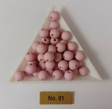 Acrylperlen pink sorbet kirsch matt 8mm Auswahl 25/150 Stück Farb-Nr.81 (Gr. 8 mm)