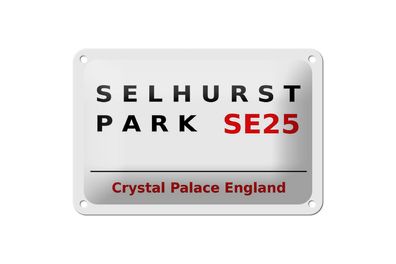 Blechschild London 18x12cm England Selhurst Park SE25 Deko Schild