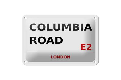Blechschild London 18x12 cm Columbia Road E2 Geschenk Deko Schild