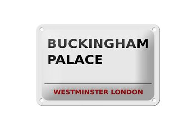 Blechschild London 18x12cm Street Buckingham Palace Deko Schild