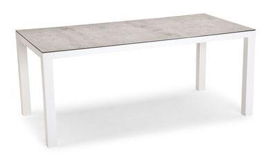 Housten Tisch 210x90 Alu Weiß