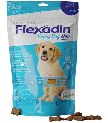 300g Vetoquinol Flexadin Young Dog Maxi Flexibilität Gelenke für Hunde, Mobility