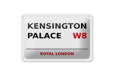 Blechschild London 18x12 cm Royal Kensington Palace W8 Deko Schild