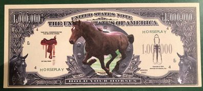2 x 1 Million Dollar Souvenier Pferde (P145)