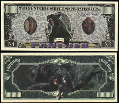 2 x 1 Million Dollar Souvenier Schwarzer Panther (SP156)