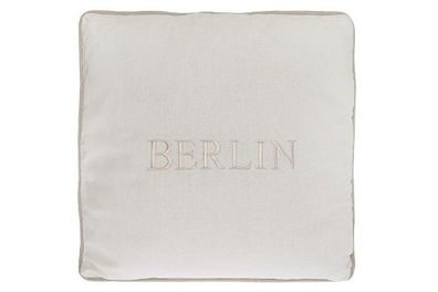 Kissen Berlin Baumwolle Weiß