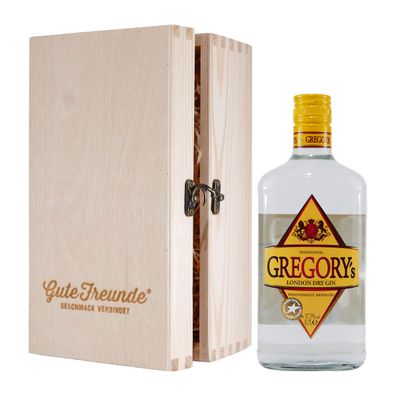 Gregory´s London Dry Gin mit Geschenk-Holzkiste