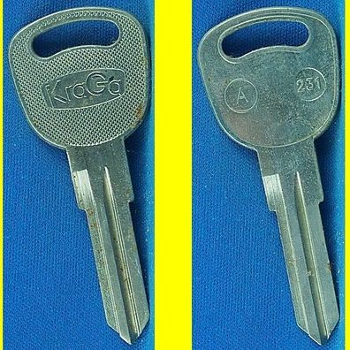 KraGa A231 - KFZ Schlüsselrohling mit Lagerspuren