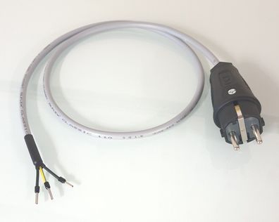 LAPP Oelflex Classic 110 grau / Standard-Netzkabel / Stecker auf Aderendhülsen