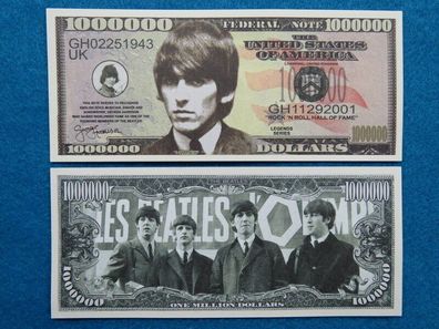 George Harrison Von The Beatles - 1 Million Dollar Souvenier Schein (GH217)