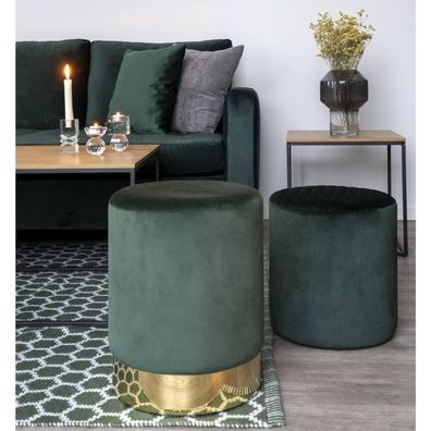 House Nordic Pouf Myla Grün