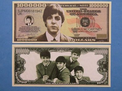 Paul Mccartney Von The Beatles - 1 Million Dollar Souvenier Schein (PMC237)