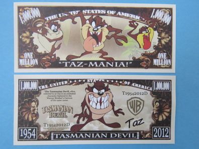 Tasmanischer Teufel Comic - 1 Million Dollar Souvenier Schein (TT251)
