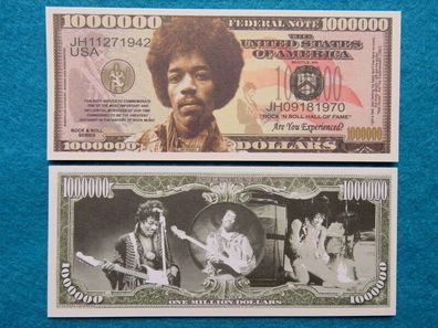 Jimi Hendrix: Rock Gitarrist - 1 Million Dollar Souvenier Schein (JH259)