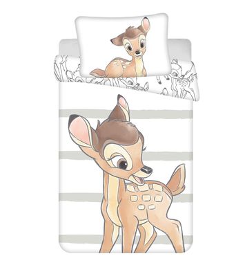 Baby Bettwäsche Disney Bambi 100 x 135 cm 100% Baumwolle