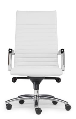 Sitwell Steifensand Design Büro + Homeoffice Stuhl mit Hartbodenrollen Weiß