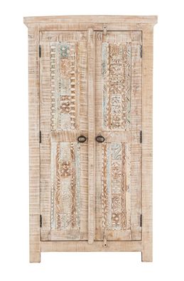 Divari Schrank aus Mango Holz mit traditionellen Muster