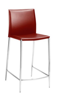 Tresenhocker Wien Stuhl 4-Fuß Rot
