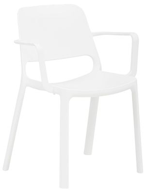 Stapelstuhl Biel Stuhl 4-Fuß Weiß