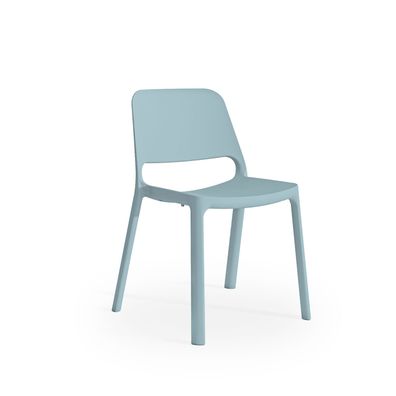 Stapelstuhl Biel Stuhl 4-Fuß Blau