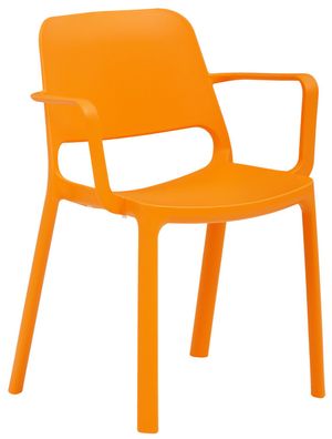 Stapelstuhl Biel Stuhl 4-Fuß Orange