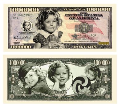 Shirley Temple 1 Million Dollar Souvenier Schein (ST203)