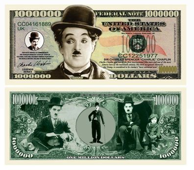 Charlie Chaplin 1 Million Dollar Souvenier Schein (CC201)