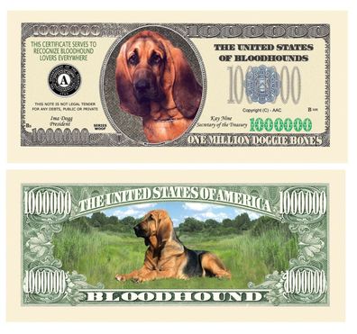 2 x 1 Million Dollar Souvenier Bloodhound (BH150)