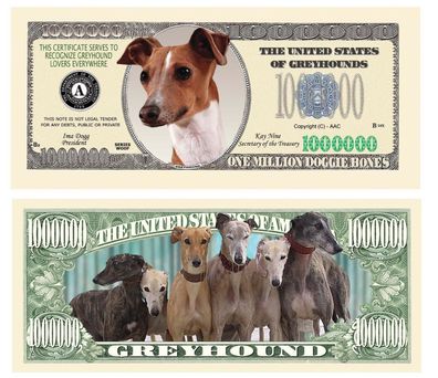 2 x 1 Million Dollar Souvenier Greyhound (GH152)